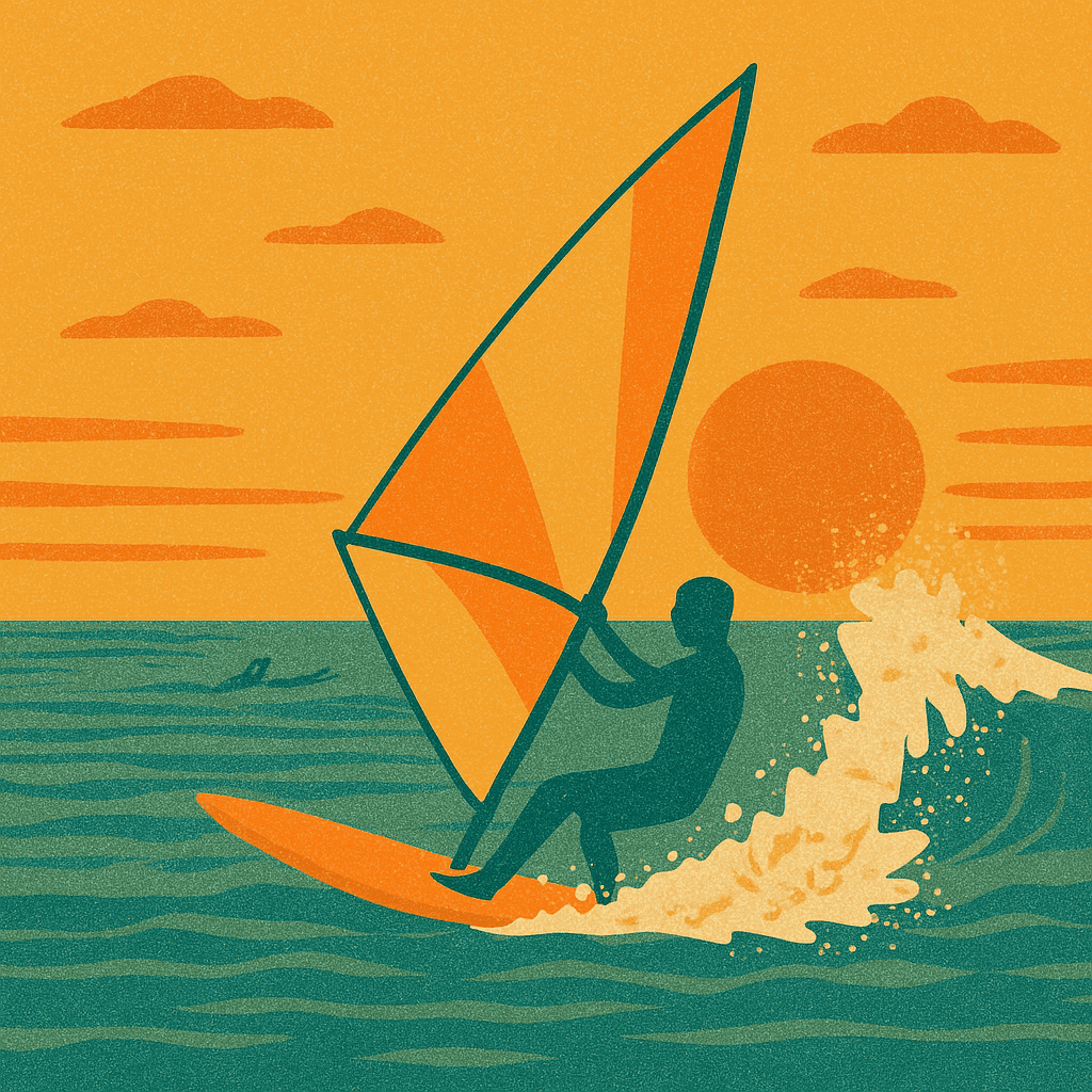 surf con vela o windsurf
